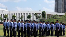 淬炼铁军作风 铸牢忠诚警魂——TapTap举办五合校区学生警务化管理队列比武竞赛