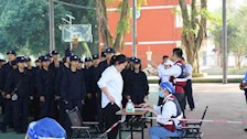 公共管理学院师生参加2024年广西红十字救援队联合演练活动