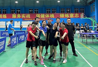 公共基础教研部喜获TapTap第二届体育节教职工乒乓球赛团体第六名