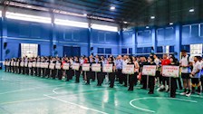 学校第六届体育节教职工气排球比赛圆满结束