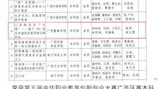 第五届中华职业教育创新创业大赛广西区赛本科组金奖